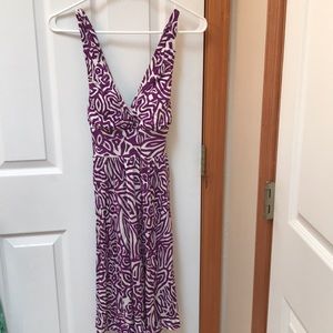 Racer back patterned sundress
